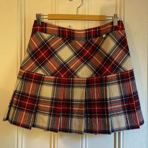 Moschino plaid skirt